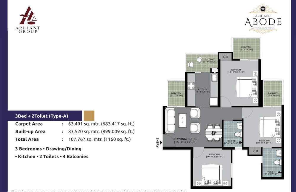 3 BHK Plan